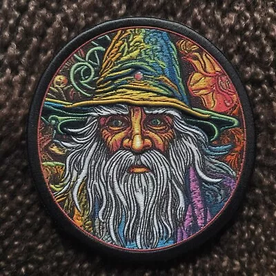 Wizard Patch Iron-on Embroidered Applique Clothing Fantasy Magical Sorcery Seer • $4.87