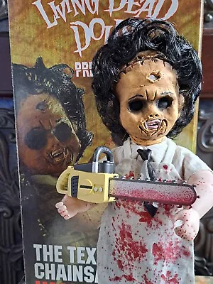 Mezco Living Dead Dolls Leather Face The Texas Chainsaw - Damaged Box See Photos • $99