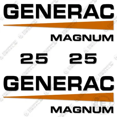 Fits Generac Magnum 25 Decal Kit Generator - 7 YEAR OUTDOOR 3M VINYL! • $84.95