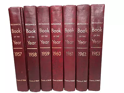 Encyclopedia Britannica Book Of The Year 1957-1963 Your Choice You Pick • $9.99