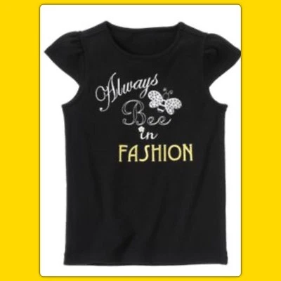 $15.99 • Buy NWT Girls 7 Gymboree “BEE CHIC” Cotton Black/Yellow Gems FASHION SHIRT TOP