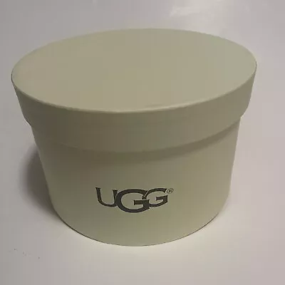 £12.69 • Buy UGG Gift Box For Earmuffs Round Empty Beige/ Brown B8