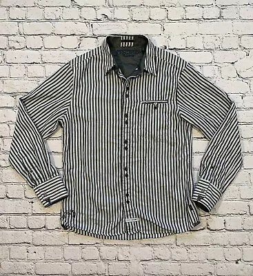 John Lennon English Laundry Stripped Button Down Shirt Men’s Size M • $23.40