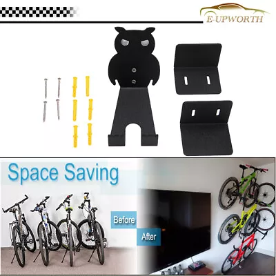 Bike Pedal Hook Wall Mount Bracket Hanger Tire Holder Storage Bicycle Rack Set • $11.70