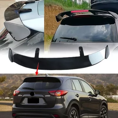 Universal Rear Tailgate Roof Spoiler Window Wing W/Light Glossy For Mazda CX-5 • $87.19