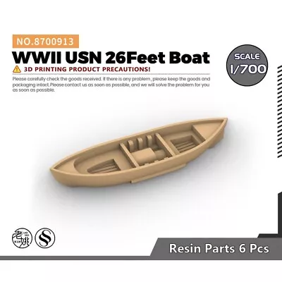 SSMODEL SS8700913 1/700 Model Upgrade Parts WWII USN 26Feet Boat • $3.99