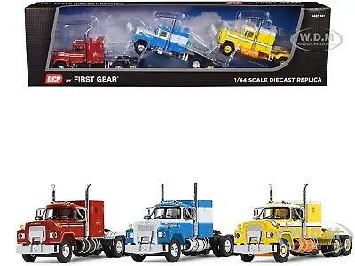 Mack R Sleeper Trio Set Of 3 Pieces 1/64 Diecast Models Dcp/first Gear 60-1250 • $129.95