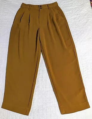 Madewell Pants Women's Size 4 Polyester Mustard Yellow Tan Brown One Stain • $10