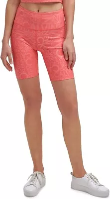 Calvin Klein Performance Women's Printed Bike Shorts Logo Line Radiance XS • $12.25