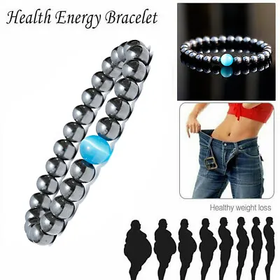 Magnetic Healing Therapy Bracelet Arthritis Hematite Weight Loss Pain Relief Hot • $6.99