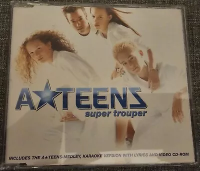 A*Teens CD-Maxi SUPER TROUPER ABBA- Cover 1999 Medley VideoKaraoke-Version • £3.42