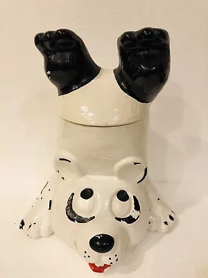 VINTAGE McCoy Upside Down Panda Bear Cookie Jar Handstand 210 Black White  • $20