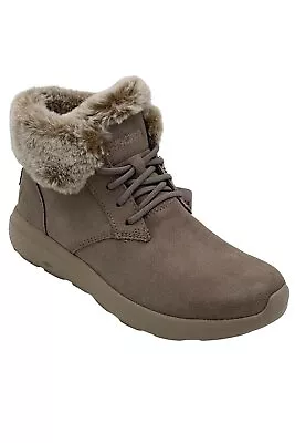 Skechers On The GO City 2 Suede Ankle Boots Winter Wishes Dark Taupe • $44.99