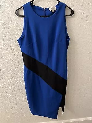 NWT ECI New York Dress Blue With Black.  Women's Size: 8 • $8