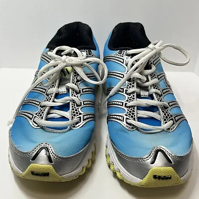 K-Swiss Tubes 200 Athletic Running Sneakers Womens Size 8 Blue White NeonYellow • $24.95