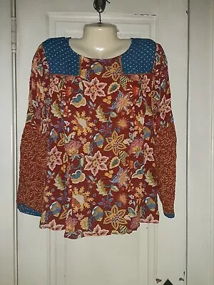 Matilda Jane Clothing Woman's Long Sleeve Top Size Large   NEW WITH TAGS • $15.25