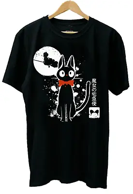 Adults Anime Themed T-Shirt Fanbase Japanese Tee Shirts Kiki Cat Distressed Ink • £9.95