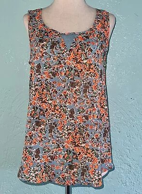 Mine Mesh Trim Tank Top Sleeveless Shirt Free People Anthropologie Small • $8