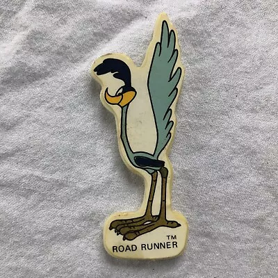 £17.67 • Buy 1988 Arjon Warner Bros. Road Runner Bird Plastic Fridge Magnet
