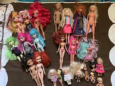 Large Mixed Doll Bundle Including Bratz LOL Pixie Punks Simba Hairdorables • £5