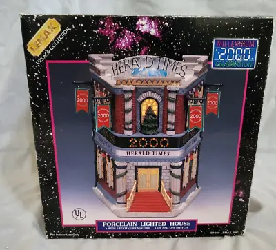 Lemax Village Collection Millennium 2000 Herald Times Porcelain Lighted House  • $37.99