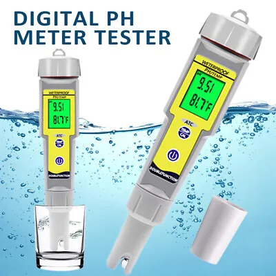 £15.56 • Buy For Aquarium Pool Hydroponic Test Auto Calibration Digital PH Meter Tester Pen
