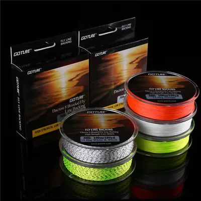 100M/109yds Fly Fishing Line Backing 20LB 8 Strands Dacron Braided Line  • $9.98