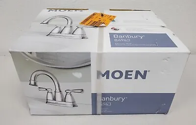 Moen Banbury 4  Centerset 2-Handle Bathroom Sink Faucet - Chrome (84943) • $59.98