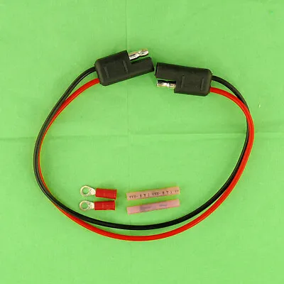 18 Gauge 12  Inch Quick Connect Disconnect SAE Wire Harness 2 Pin Polarized 12V • $9.99