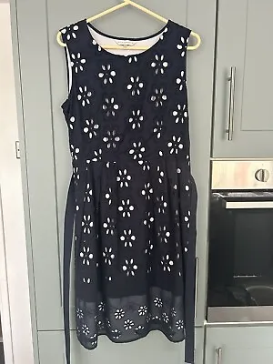 £4.99 • Buy John Rocha Ladies Navy Blue Occasion Dress Size 14