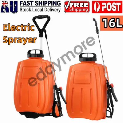 $89.99 • Buy 16L Electric Weed Sprayer Battery Powered Lawn Spraying Backpack Trolley Machine