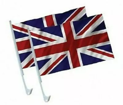 £2.69 • Buy Queens Platinum Jubilee 2022 Car Flags Pack Of 2 X Union Jack Car Flags.