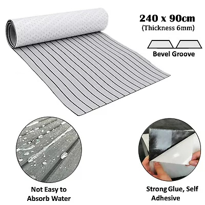 $66.49 • Buy Grey EVA Boat Teak Decking Flooring Sheet Foam Pad Mat For Yacht Marine Bevel