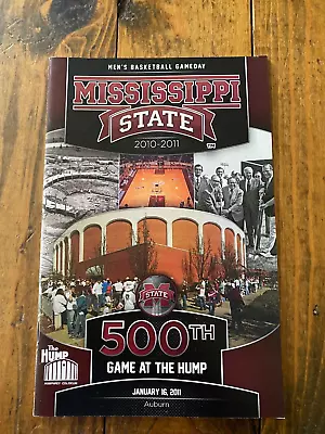 January 16 2011 Mississippi State Vs. Auburn Men's Basketball Program • $9.99