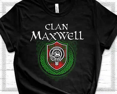 Scottish Clan Maxwell Surname Scotland Tartan And Clan Badge • $28