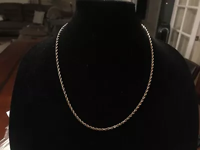 MICHAEL ANTHONY 14K GOLD 2.4mm 22  ROPE CHAIN NECKLACE  • $650