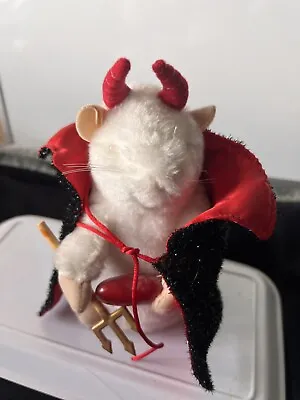 Vintage Gemmy Dancing DEVIL Hamster Singing Hot Hot Hot Horn Toy Boxed RARE • £19.99