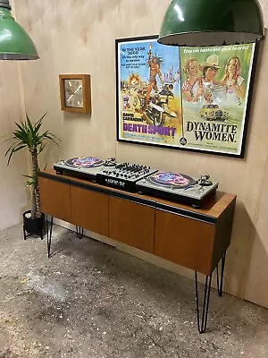 Vintage Retro Mid Century G Plan Fresco Danish Teak Sideboard Record Cabinet • £480