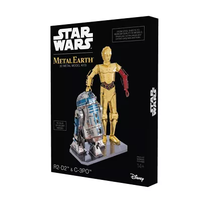 Fascinations Metal Earth Gift Box Set C-3PO & R2-D2 Laser Cut 3D Metal Model Kit • $28.36