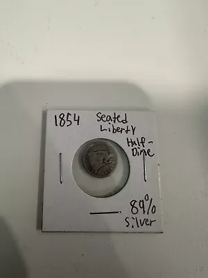 1854 Seated Liberty Half Dime US Coin • $9.99