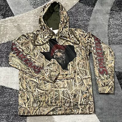 BAW Texas Spartans Camo Sweatshirt Hoodie Men L Thermo Tek Shadow Grass Blades • $37.99