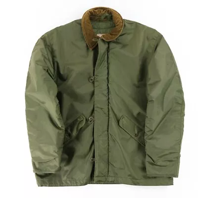 US Military Alpha Industries Extreme Cold Weather Impermeable Jacket Mens Size L • $69.50