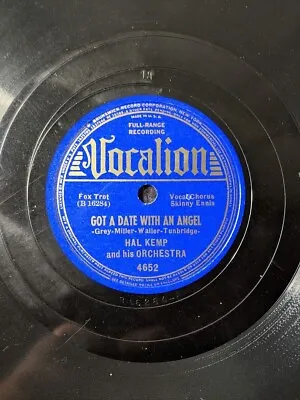 $12 • Buy Hal Kemp 78 Got A Date With An Angel / Pursuin' The Blues 1939 4652 #168
