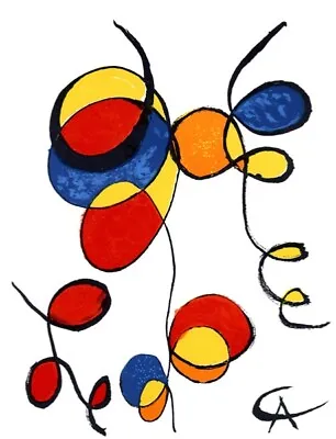 Alexander Calder Spirales Lithograph 1970 Plate Signed • $150