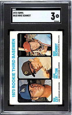1973 Topps # 615 Rookie Third Basemen Mike Schmidt SGC 3 VG TheVintageCards • $125