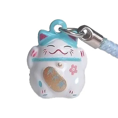 Blue Maneki Neko - Lucky Cat Charm Strap - Academic Success • $9.95
