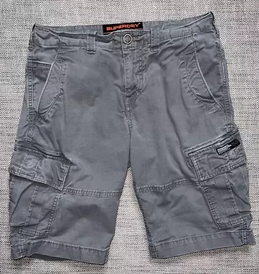 Superdry Mens Core Cargo Gray Shorts Size 31 • $29.98