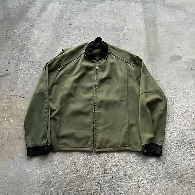 Vtg 60s 70s Big Mac Style Mens Large Faded Work Mechanic Jacket Green USA • $79.99