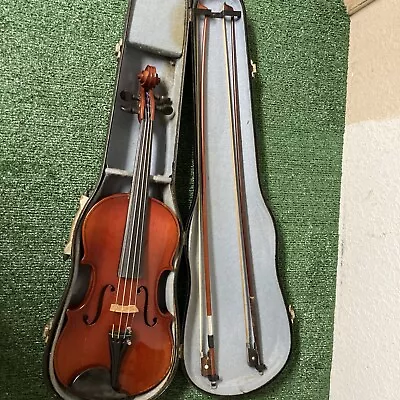 ANTIQUE Violin Antonius Stradivarius Copy MADE IN GERMANY In Case (OKEB-04-027) • $50