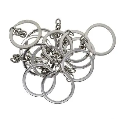 12 Pieces Metal Split Keychain Ring Parts Make Your Own Key Ring Findings • £4.06